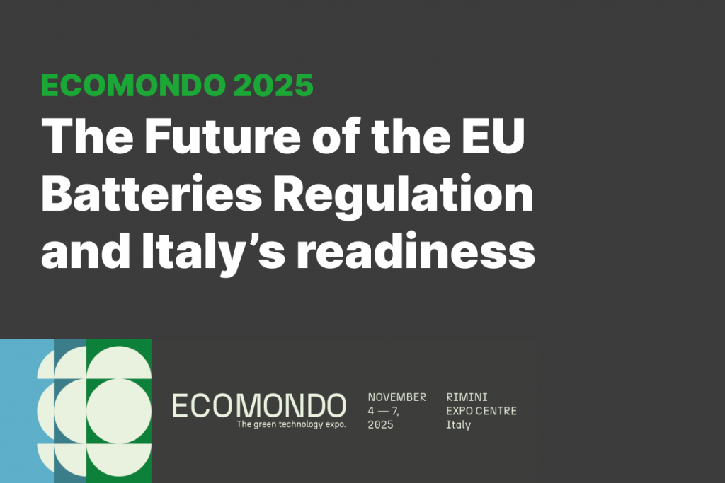 Ecomondo 2025 batteries