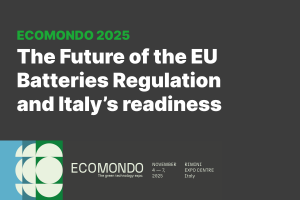 Ecomondo 2025 batteries